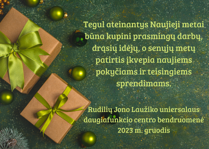 Sveikiname su Naujais 2024 metais!